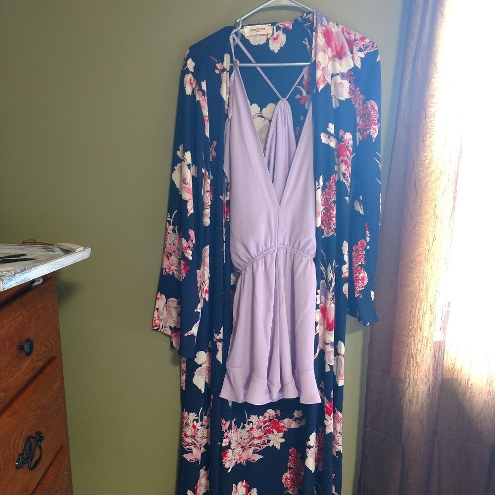 Romper/throw over